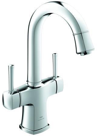 GROHE Grandera Zweigriff-Waschtischbatterie L-Size mit schwenkbarem Auslauf in Chrom
