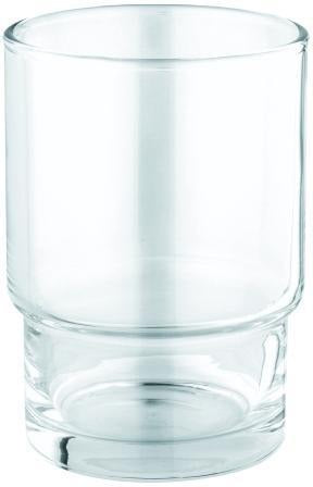 GROHE Essentials Zahnputzbecher aus Kristallglas – passend für Essentials, Cube, BauCosmopolitan & Authentic Halter