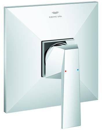GROHE Allure Brilliant Einhand-Brausebatterie Fertigmontageset – chrom, eckig, für Rapido SmartBox