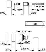 GROHE Verlängerungsset 27,5 mm DN15 – Passgenaue Verlängerung für Thermostat-Armaturen