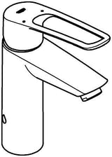GROHE Eurosmart Einhand-Waschtischbatterie M-Size mit Verbrühschutz, offener Hebel, Chrom