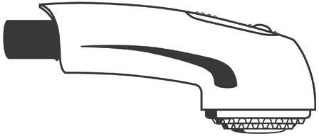 GROHE Spülbrause 46312 für Zedra/Europlus – Umstellung Mousseur/Brausestrahl, Antikalk, chrom/grau