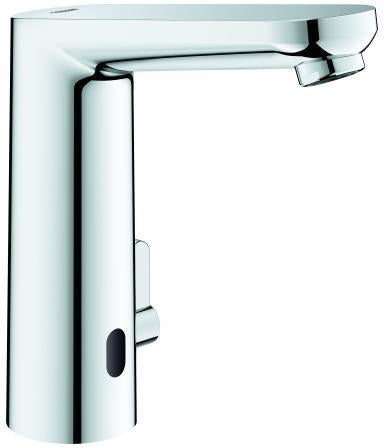 GROHE Eurosmart CE Infrarot-Elektronik Waschtischarmatur L-Size mit Mischung und Temperaturbegrenzer, 6V Chrom