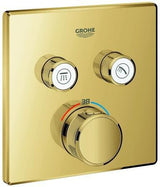 GROHE Grohtherm SmartControl Thermostat 29124 eckig 2 Absperrventile chrom