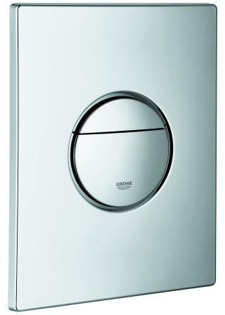 GROHE Abdeckplatte 42375 mit Drucktaste – Chrom, WC-Betätigung