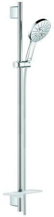 GROHE Rainshower SmartActive 130 Brausestangenset 900 mm Chrom – 3 Strahlarten, DreamSpray & SpeedClean
