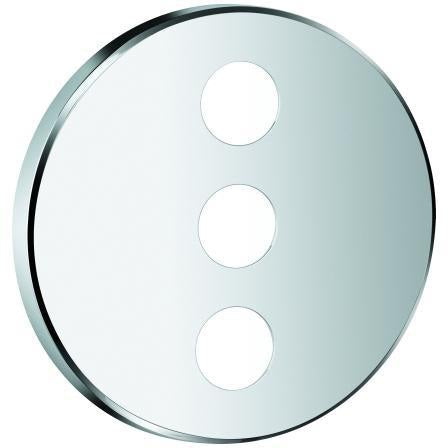 GROHE Rosette 48366 rund für SmartControl – Chrom, 158 mm, Metall