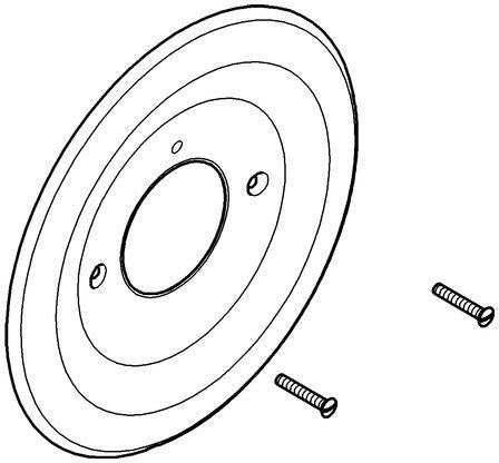 GROHE Rosette 47170 für Automatic 2000 – 178 mm, Chrom, PG12