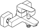 GROHE Cubeo Einhand-Wannenbatterie Wandmontage Chrom – SilkMove & Rückflussverhinderer