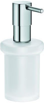 GROHE Essentials Seifenspender 40394_1 für Halter Essentials/-Cube, Glas satiniert, 160 ml