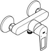 GROHE BauLoop Einhand-Brausebatterie Wandmontage Chrom 23633_1 – eigensicher, mit Temperaturbegrenzer