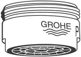 GROHE Mousseur 13961 Strahlregler M24 x 1 Außengewinde chrom 25,2 l/min