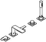 GROHE Allure 5-Loch-Wannenkombination cool sunrise gebürstet – Fliesenbankmontage