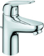 GROHE Euroeco Einhand-Waschtischbatterie S-Size mit Zugstangen-Ablaufgarnitur, Chrom