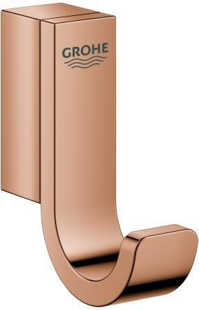 GROHE Selection Bademantelhaken Einfach Chrom – verdeckte Befestigung, Metall, 1 Haken