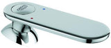 GROHE Hebel 46667 Chrom – Armaturengriff mit rot/blauer Temperaturanzeige