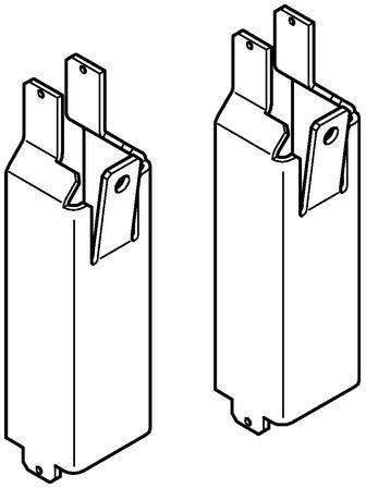 GROHE Rapid SLX Abstützungsset für WCs – Stahl, für Keramiken mit kleiner Auflagefläche