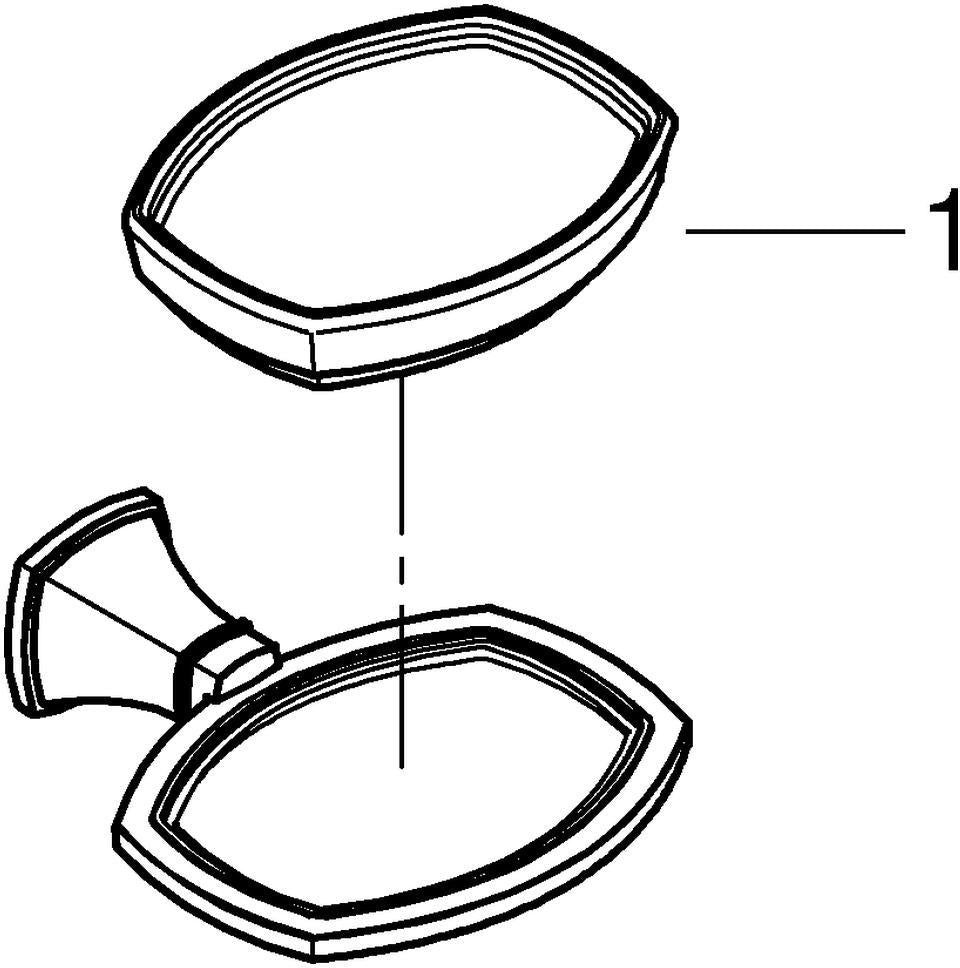 GROHE Grandera Halter mit Keramik-Seifenschale in Chrom – Wandmontage, verdeckte Befestigung