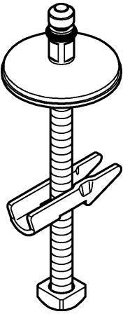 GROHE Befestigungssatz 49120 für WC-Sitz und Deckel Essence – Chrom