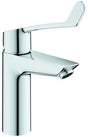 GROHE Eurosmart Professional 120 mm Waschtischarmatur mit langem Hebel und Push-open Ablaufgarnitur, Chrom