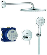 GROHE Essence Duschsystem Unterputz mit Rainshower Mono 310 Kopfbrause – Chrom