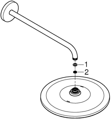 GROHE Rainshower 310 Mono Kopfbrauseset mit 422 mm Brausearm, 1 Strahlart, Chrom