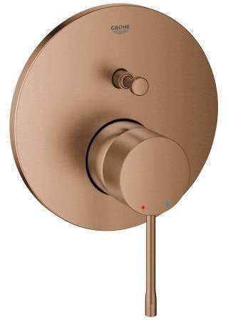 GROHE Essence Einhand-Wannenbatterie Fertigmontageset Cool Sunrise gebürstet