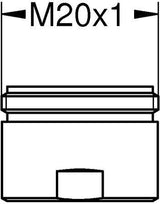 GROHE Mousseur 64186 Strahlregler – M20 x 1 Außengewinde, 15 l/min, Chrom