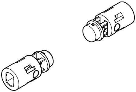 GROHE Stoßdämpfer 102903 für Euro-Keramik WC-Sitz 39330002 alpinweiß – Soft-Close Ersatzteil