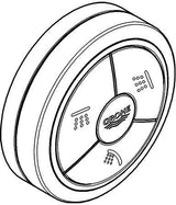 GROHE Fernbedienung 48113 chrom – Steuerung für GROHE Armaturen mit Lithium-Knopfzelle