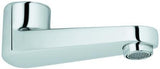 GROHE Gussauslauf 13269 chrom – schwenkbarer Auslauf mit Laminarstrahlregler, 117 mm Ausladung