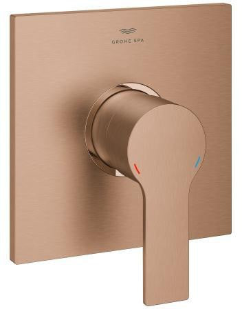 GROHE Allure Einhand-Brausebatterie Fertigmontageset – cool sunrise gebürstet, für Rapido SmartBox
