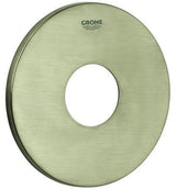 GROHE Rosette 48428 rund für EHM-Fertigmontagesets in Edelstahl-Optik supersteel