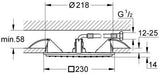 GROHE Rainshower Aqua 230 Deckenbrause – 230x230 mm, 1 Strahlart, Chrom
