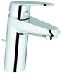 GROHE Eurodisc Cosmopolitan Einhand-Waschtischbatterie mit EcoJoy und Zugstangen-Ablaufgarnitur, chrom