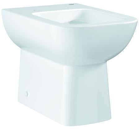 GROHE BauEdge Stand-Tiefspül-WC alpinweiß spülrandlos waagerechter Abgang