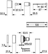 GROHE Verlängerungsset 47249 für Automatic 2000 Spezial – 27,5 mm, Chrom