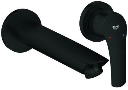 GROHE Eurosmart 2-Loch-Waschtischbatterie Wandmontage Fertigmontageset Chrom