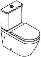 GROHE Euro Keramik Stand-WC-Kombination mit Soft Close WC-Sitz alpinweiß