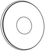 GROHE Rosette 02201 – Ø 65 mm Armaturenrosette in Chrom mit Long-Life Oberfläche