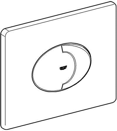 GROHE Skate Air WC-Betätigungsplatte 38506 Start/Stopp 2-Mengen waagerecht Chrom