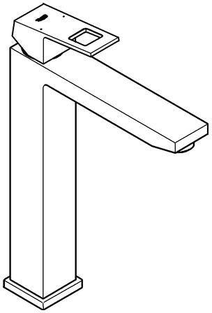 GROHE Eurocube Einhand-Waschtischbatterie 23406 für freistehende Waschschüsseln Chrom