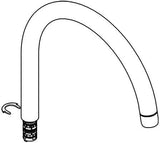 GROHE C-Auslauf 13043 chrom für Minta Einhand-Spültischbatterie, drehbar, Messing