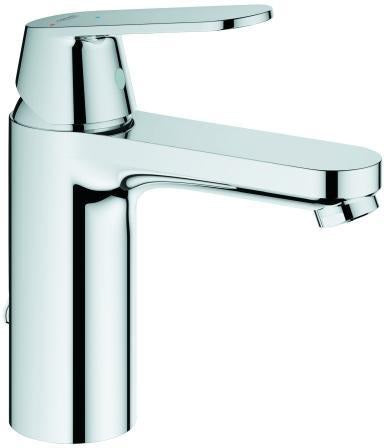 GROHE Eurosmart Cosmopolitan Einhand-Waschtischbatterie M-Size mit Kaltstart-Funktion und Kette