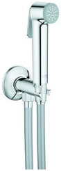 GROHE Tempesta-F Trigger Spray 30 Wandhalterset mit Absperrventil und 1000 mm Brauseschlauch, Chrom