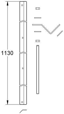 GROHE Eckmontageset Rapid SL für WC, Bidet, Waschtisch und Urinal – Stahl, Eckmontage