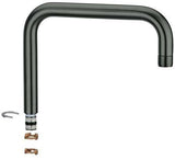 GROHE U-Auslauf 13096 Chrom für Minta Spültischbatterie – Schwenkbarer Rohrauslauf mit StarLight Oberfläche