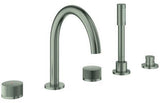 GROHE Atrio Private Collection 5-Loch-Wannenkombination mit Knopfbetätigung in Chrom