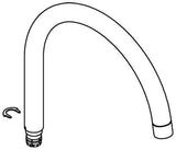 GROHE U-Auslauf 13372 Chrom – Schwenkbarer Rohrauslauf mit Anschlagbegrenzung für Spültischbatterien