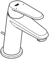 GROHE Eurodisc Cosmopolitan Einhand-Waschtischbatterie mit Zugstangen-Ablaufgarnitur, Chrom, 28 mm Keramikkartusche
